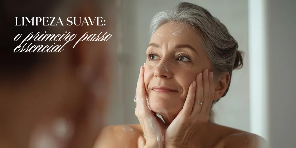 Limpeza suave: o primeiro passo essencial